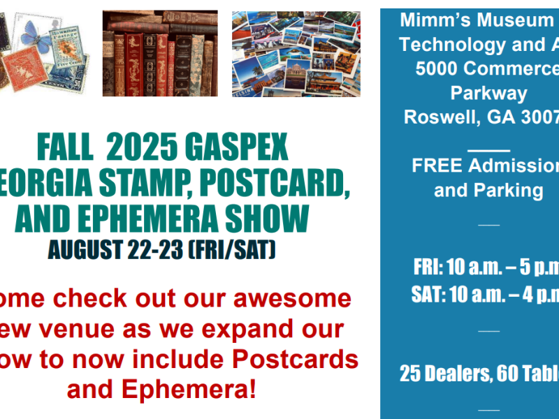 [NEWS] GASPEX ’25 Stamp Show, August 22-23,&nbsp;2025